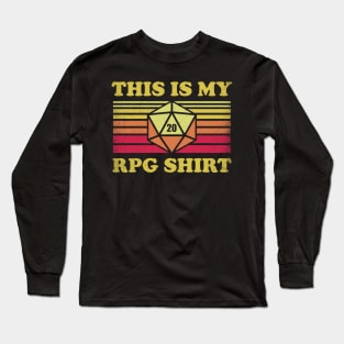 RPG Vintage - This is my RPG Shirt Long Sleeve T-Shirt